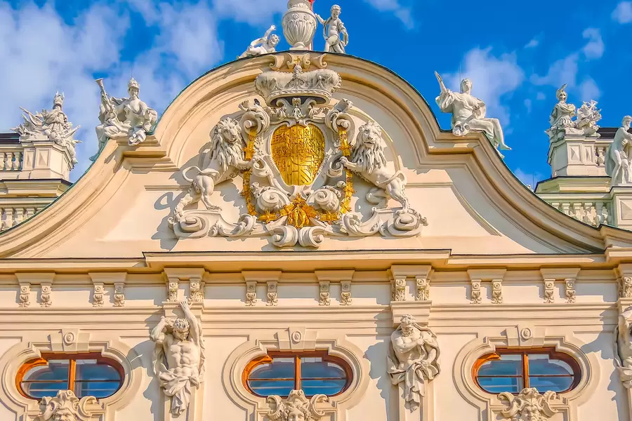 Belvedere gevel in Wenen