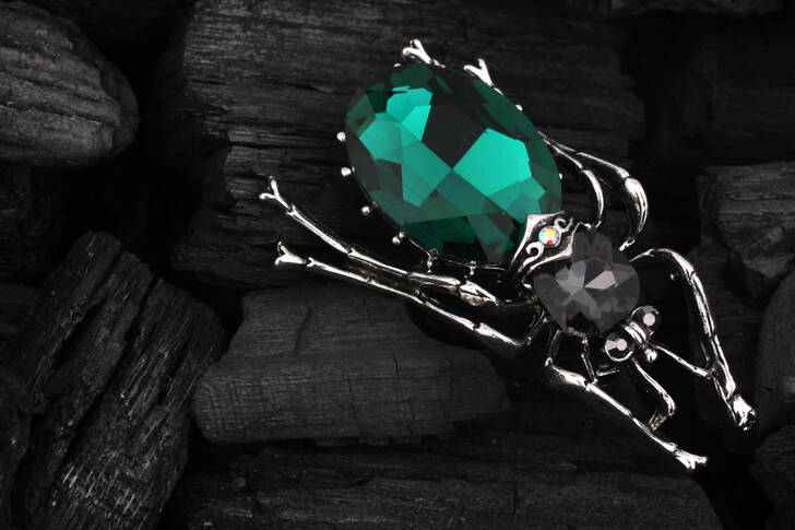Gândacul-broșă cu pietre prețioase
