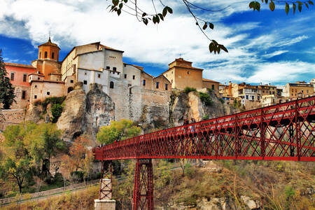 Iron bridge in Cuenca
