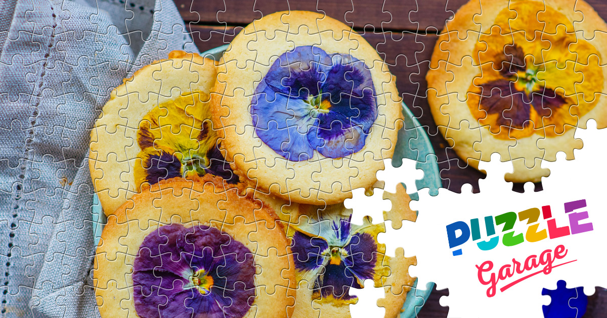 Cookies with flowers Jigsaw Puzzle (Home, Food) Puzzle Garage