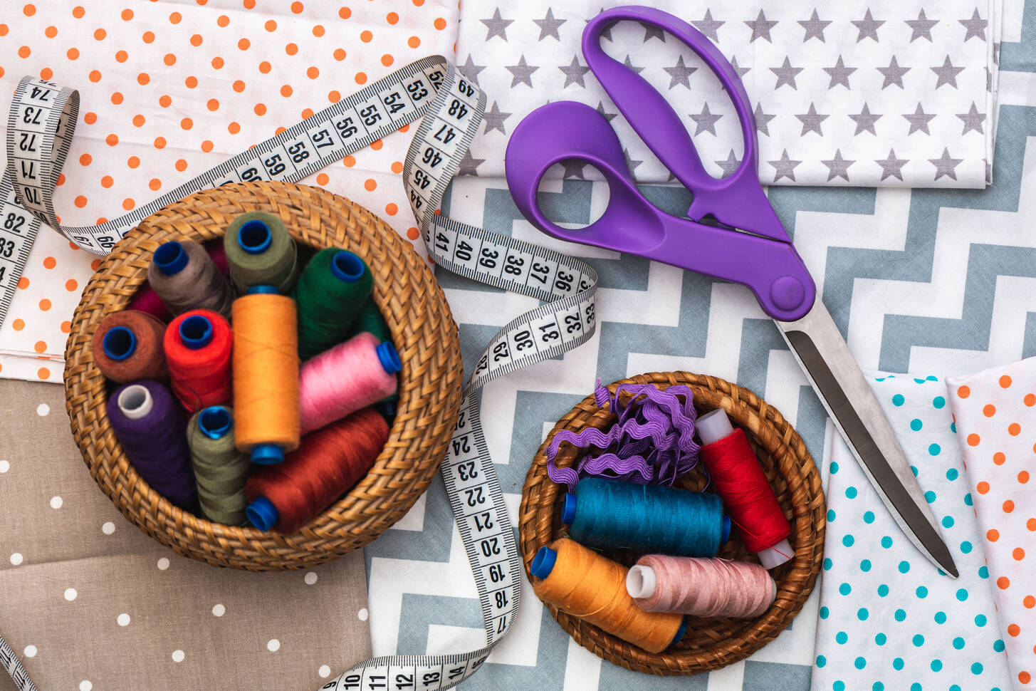 Fabric and sewing items Jigsaw Puzzle (Home, Needlework) Puzzle Garage