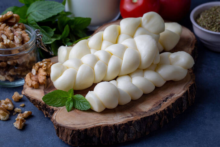 Turkish knitted cheese