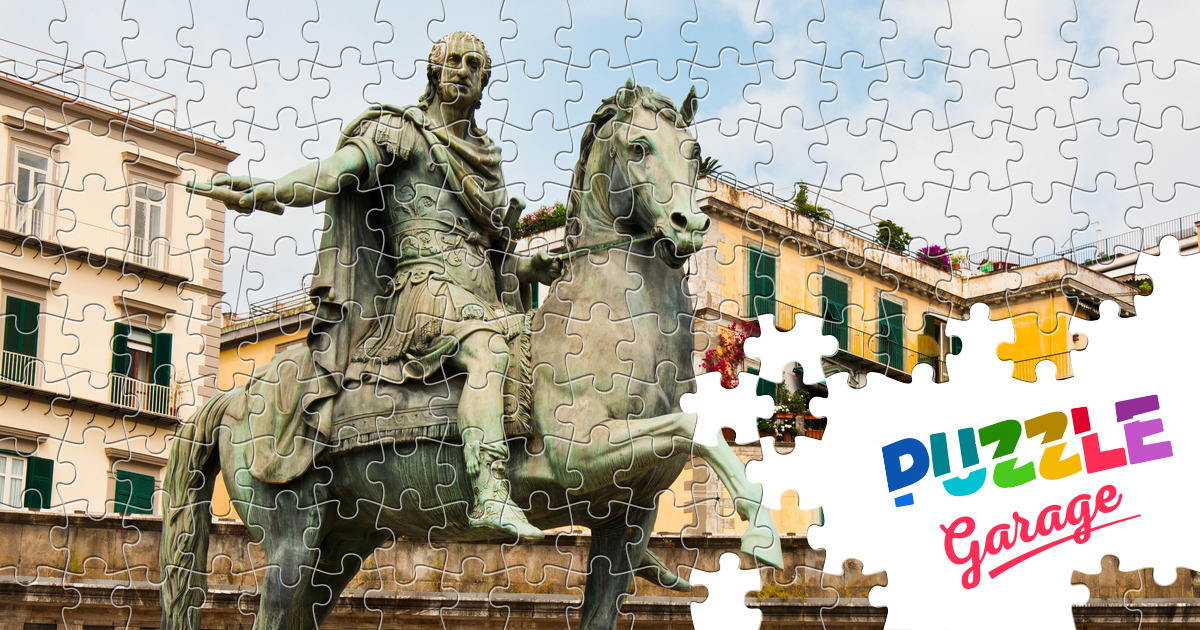 Equestrian monument to King Charles III of Bourbon, Naples Jigsaw ...