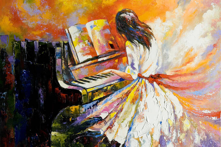 La fille au piano