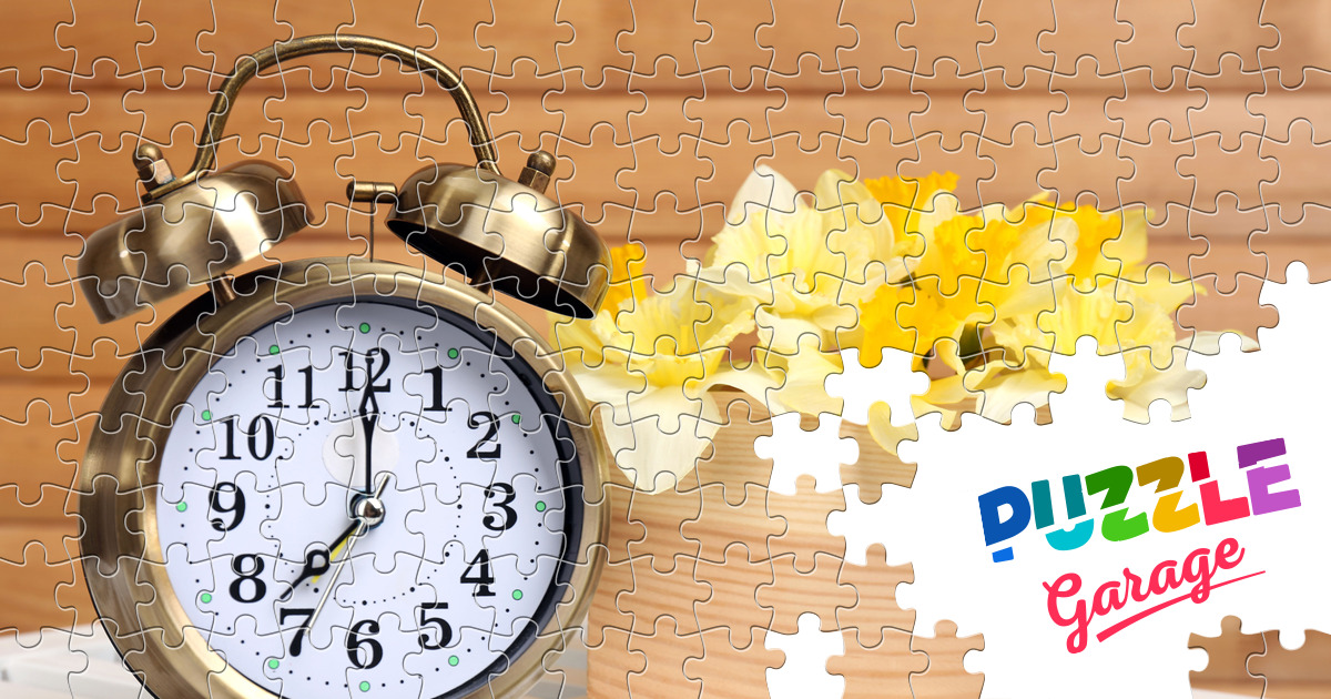 Alarm clock on the table Jigsaw Puzzle (Stuff, Watches) Puzzle Garage