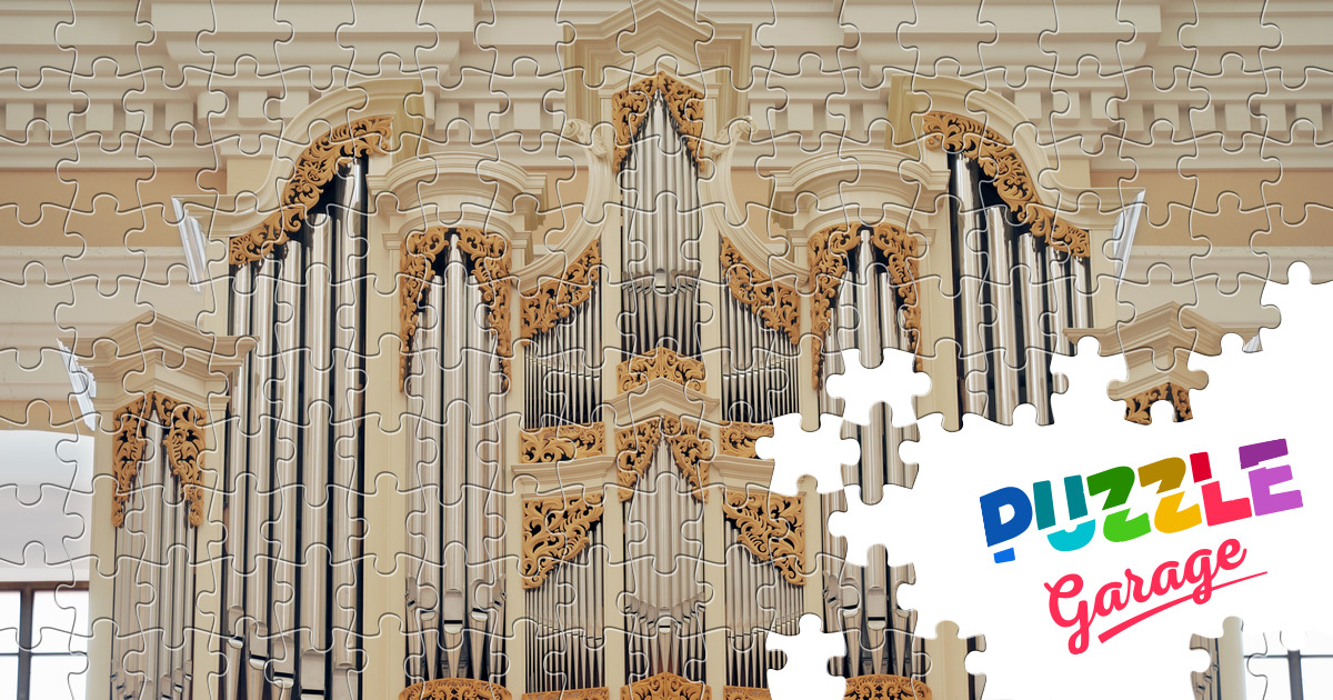 Organ in St. Casimir's Church Jigsaw Puzzle (Countries, Lithuania