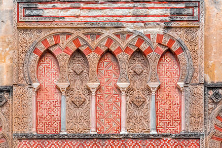 Decorative details of the Mosque of Cordoba