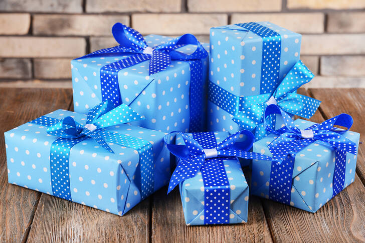 Blue gifts