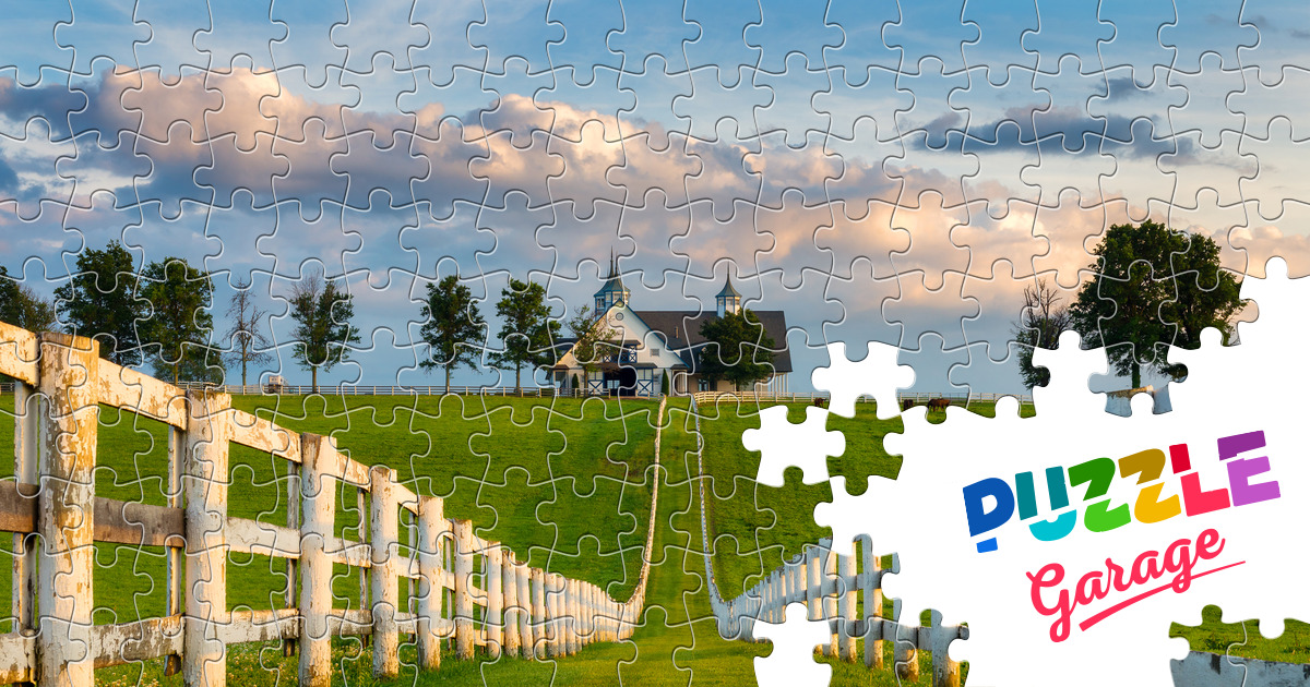 Farm in Kentucky Jigsaw Puzzle (Countries, USA) Puzzle Garage