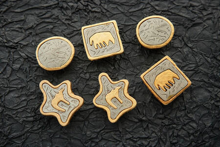 Embossed buttons