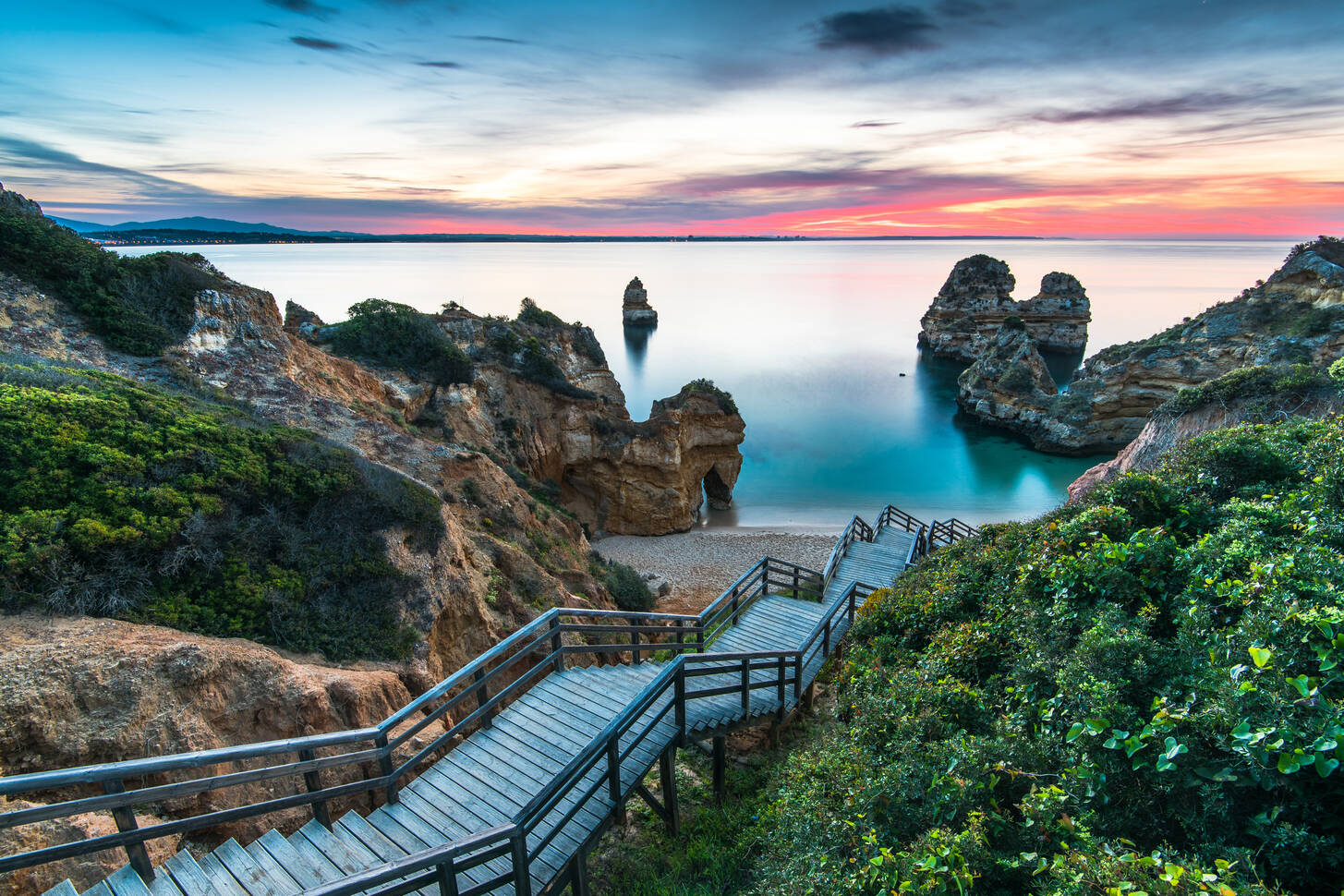 Wooden staircase to the beach Jigsaw Puzzle (Countries, Portugal ...