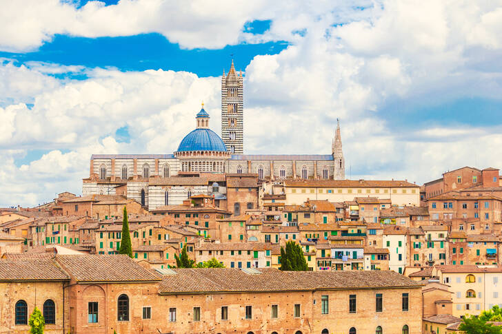 Vedere spre Siena, Italia