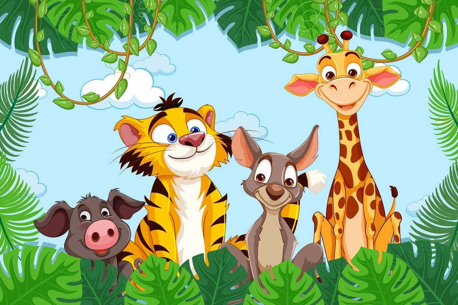 Dieren in de jungle