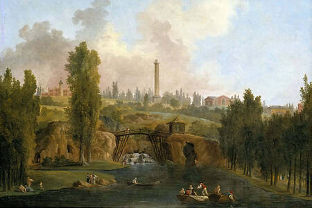 Hubert Robert: "View of the Park of Méréville"