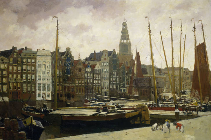 George Hendrik Breitner: "The Damrak, Amsterdam"