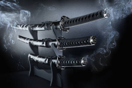 Katana, wakizashi and tanto