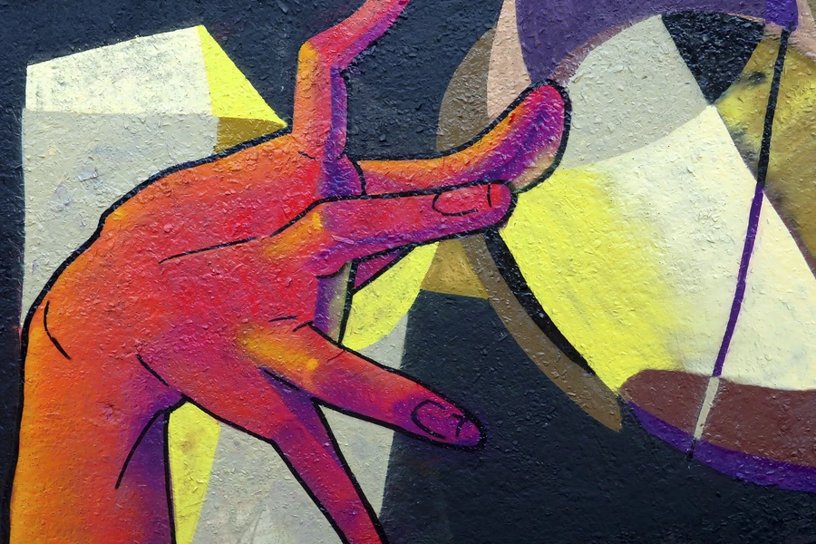 Abstracte handgemaakte graffiti