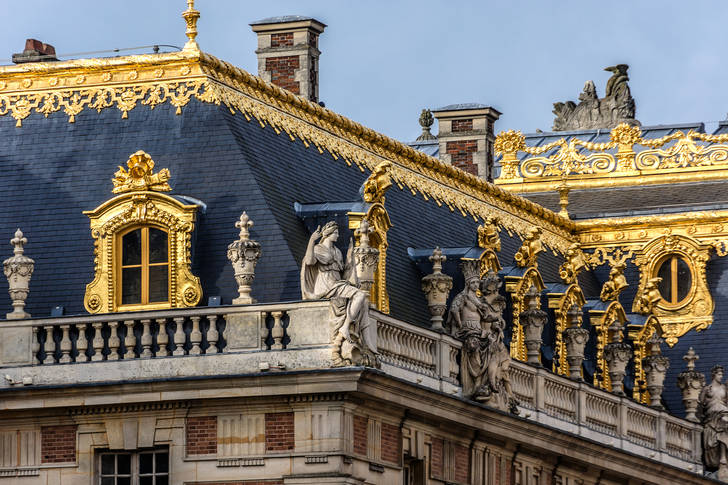 Architecturale fragmenten van het paleis van Versailles