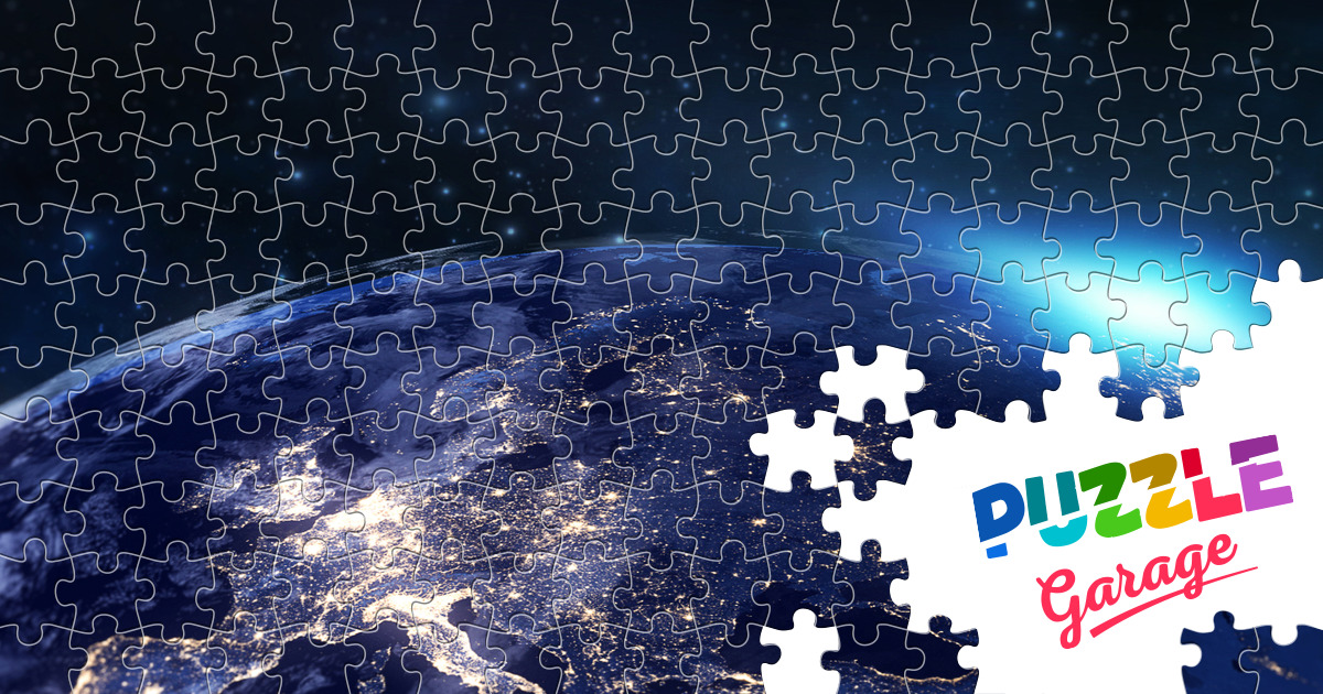 earth from space Jigsaw Puzzle (Space, Cosmonautics) Puzzle Garage