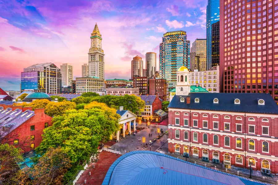 Ładny widok na Boston