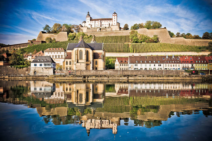Würzburg embankment and Marienberg fortress