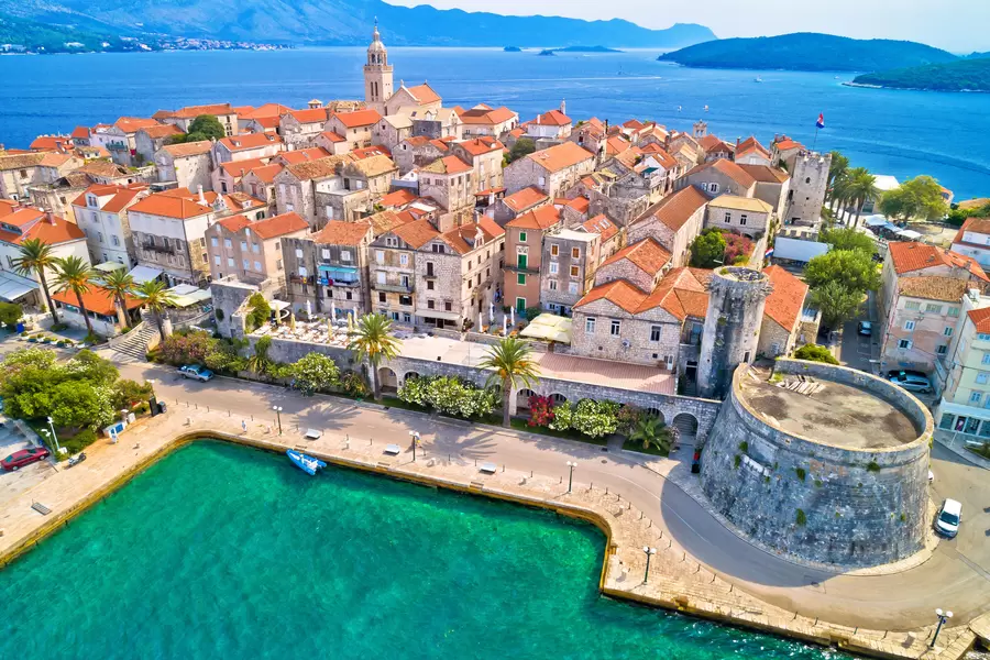 Widok miasta Korcula