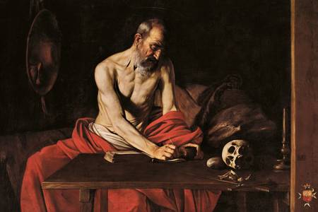 Caravaggio: "Sfântul Ieronim"