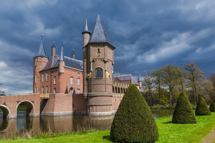 Vue sur le château de Heswijk