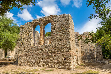 Basilica ruins in Butrint