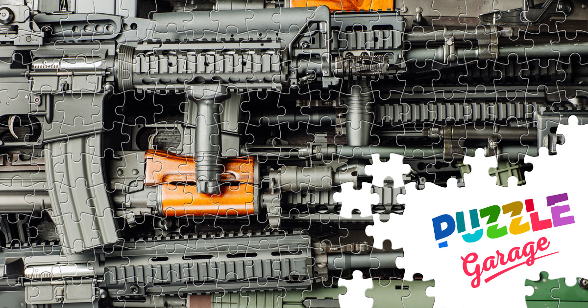 Machine guns Jigsaw Puzzle (Stuff, Weapons) Puzzle Garage