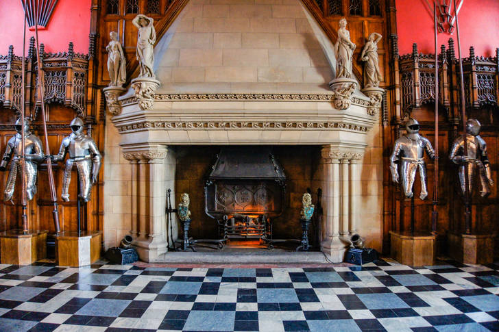 Fireplace of the Great Hall at Edinburgh Castle
