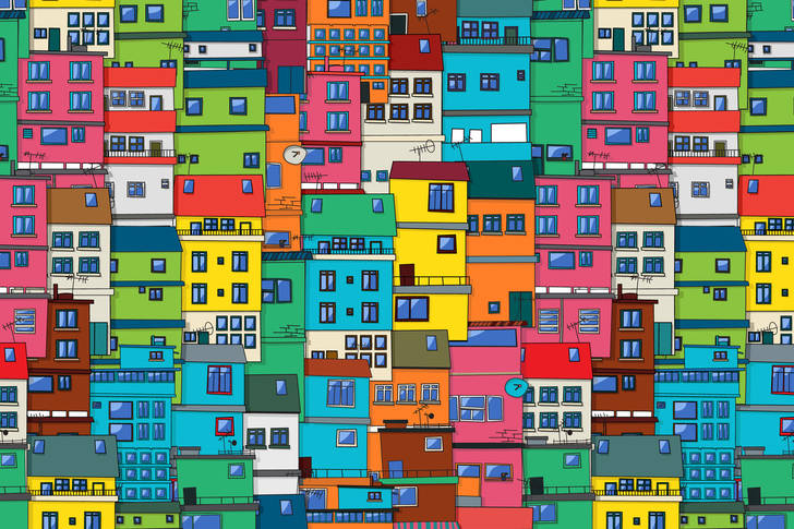 Kleurrijke huizen