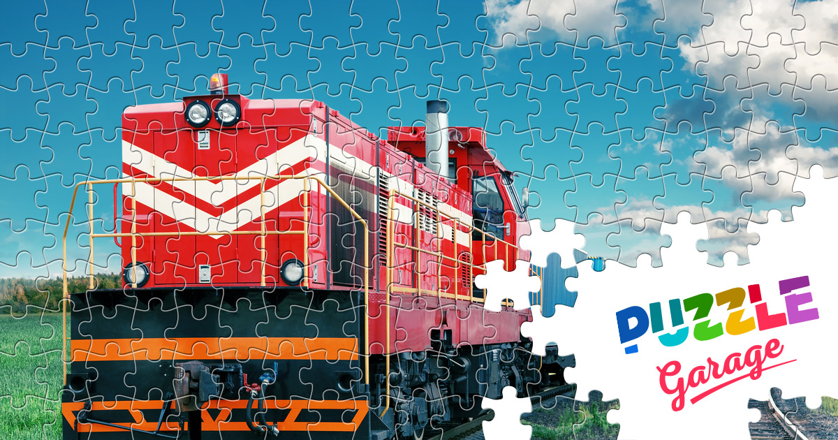 Freight train Jigsaw Puzzle (Technics, Trains) Puzzle Garage