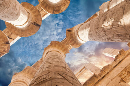 Sloupce chrámu Karnak