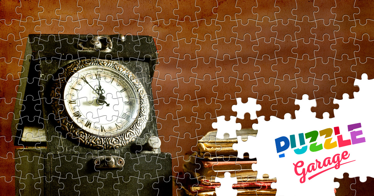 Old books and clocks Jigsaw Puzzle (Stuff, Watches) Puzzle Garage
