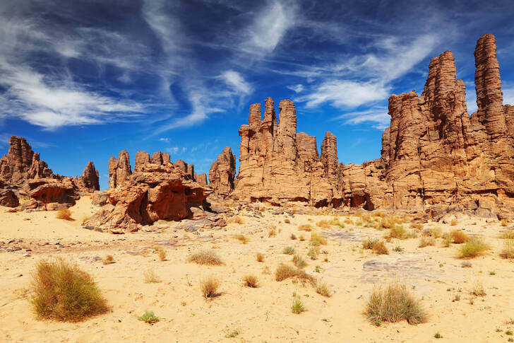 Rocas del desierto del sahara