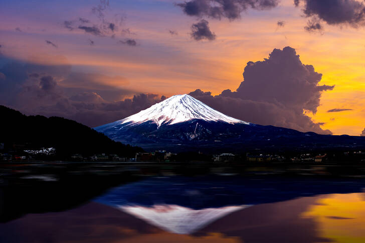 Stratovulkanen Fujiyama