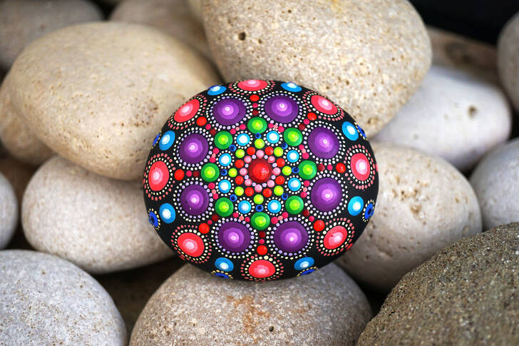 Mandala on stones