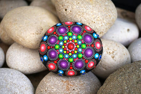 Mandala sur pierres