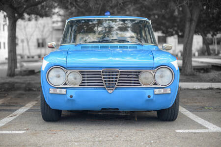 Stary włoski samochód policyjny