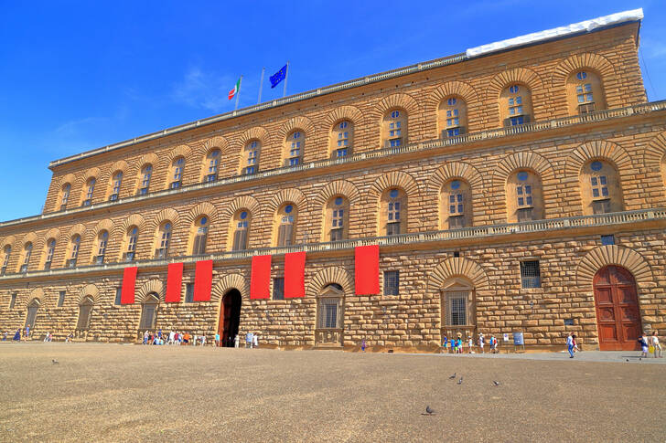 Hlavná fasáda Palazzo Pitti