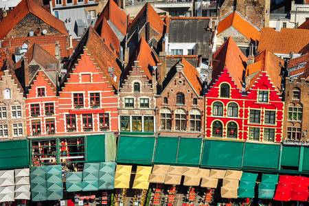 Market square in Bruges