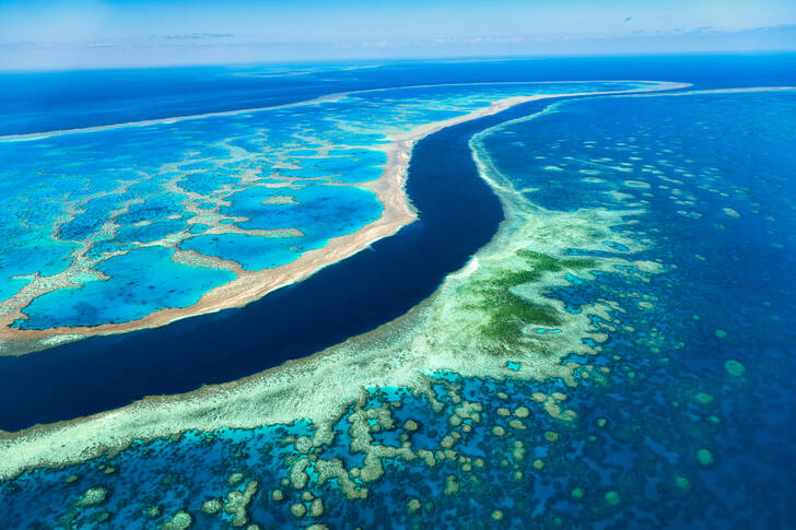 View of the Great Barrier Reef