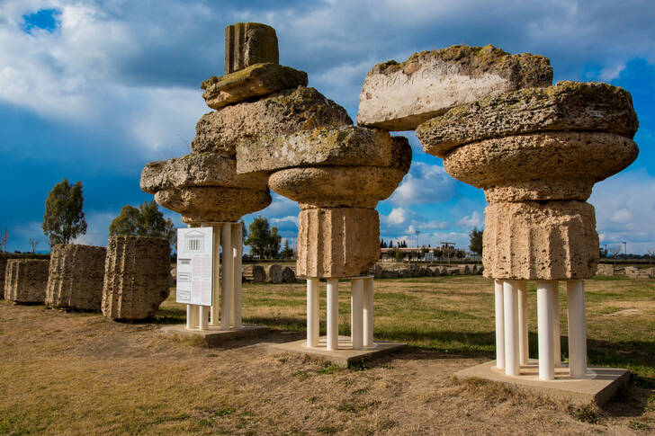 Antik Metapontum'un kalıntıları