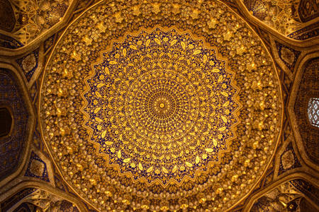 Zlatá kupola madrasy Tilla-Kari