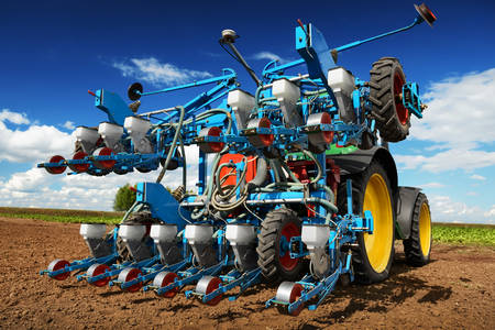 Agricultural machinery for planting and harvesting vegetables