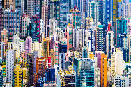 Wieżowce w Hongkongu