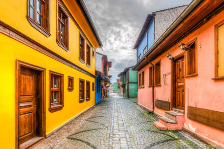Kleurrijke huizen van Eskisehir