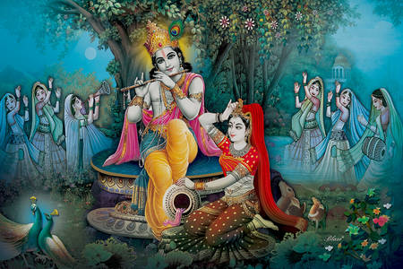 Radha en Krishna
