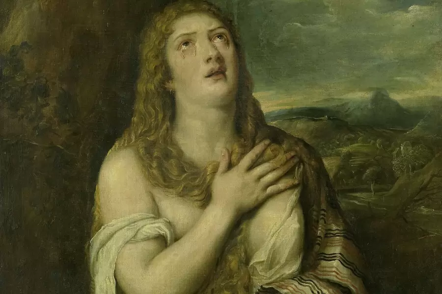 Tycjan: „Skruszony Maria Magdalena”